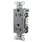 Hubbell Wiring Device-Kellems Straight Blade Receptacle, 5-20R, 20 A, 125V AC, 2 Pole, 3 Wire, Grounded DR20C2GRY - alternate 1